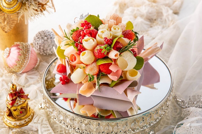 Hilton Tokyo 捧花聖誕蛋糕